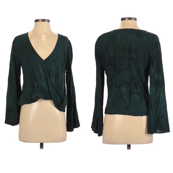 Blue Life Planet Blue Hayley Wrap Top Emerald Dye - Picture 7 of 7